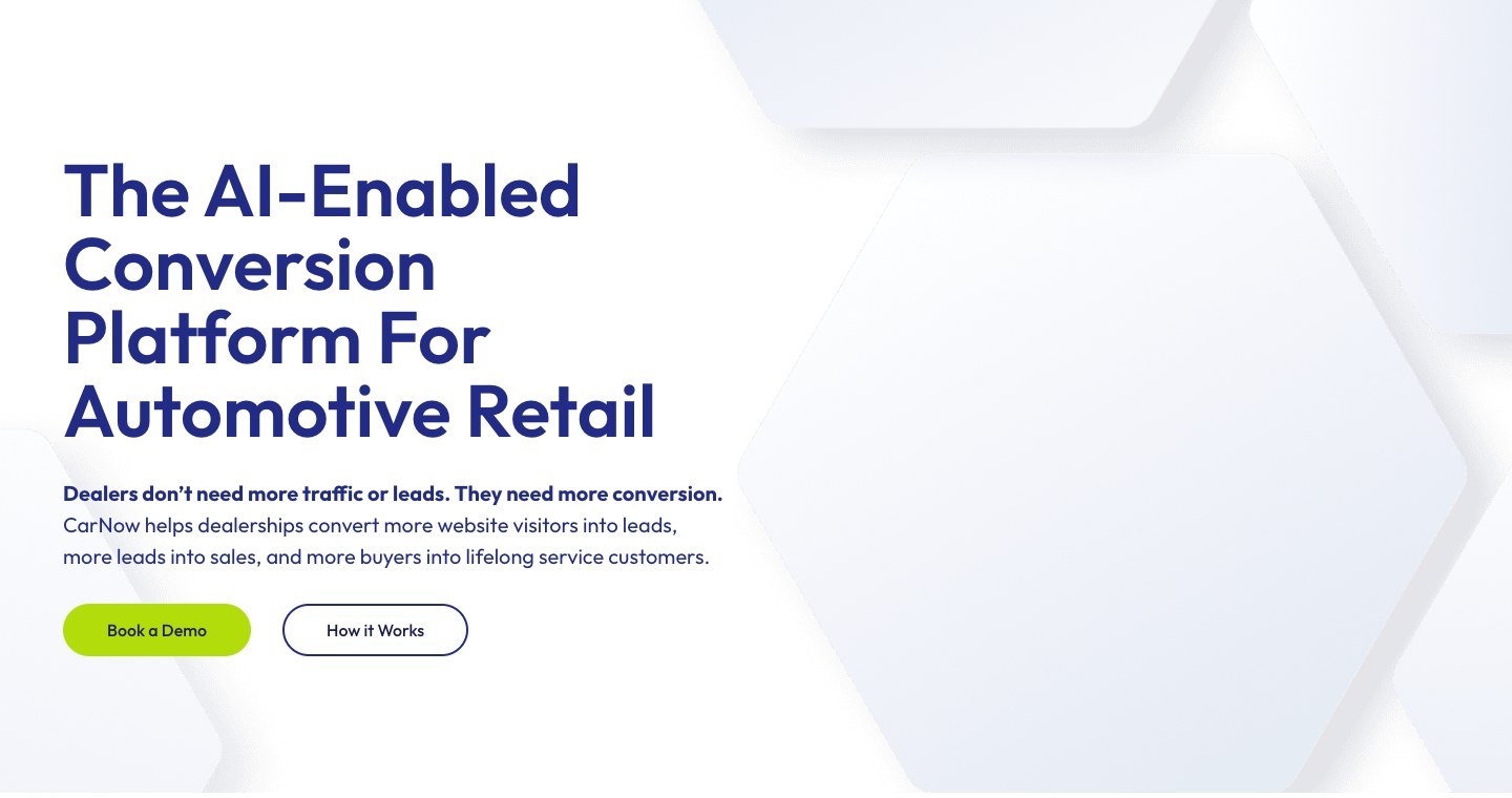Главная страница CarNow. Рекламный макет. Источник. carnow.com, главная страница